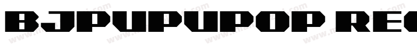 BJpupuPOP Regular字体转换